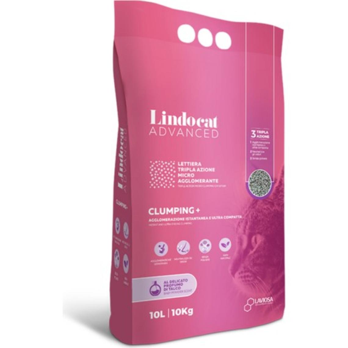 Lindocat Advanced Clumping + Bebek Pudrası Kokulu kedi Kumu 10 L