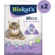 Biokat's  Kedi Kumu Micro Bianco Classic  6 lt 2 Adet