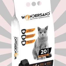 Wondersand 20 Lt Ince Tane Aktif Carbon Kokusuz Süper Topaklanan Premium Kedi Kumu