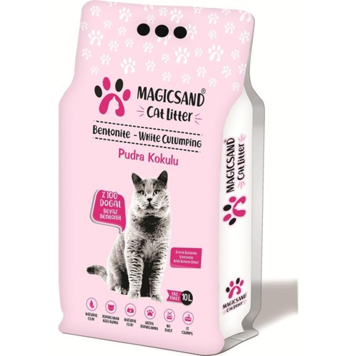 Magicsand Cat Litter Bebe Pudralı 10 lt İnce Taneli Kedi Kumu