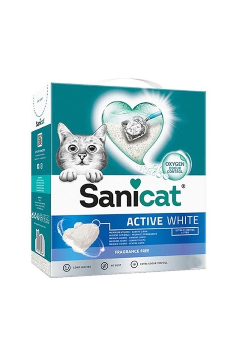 Sanicat Active White Kokusuz 6 lt Bentonit Kedi Kumu