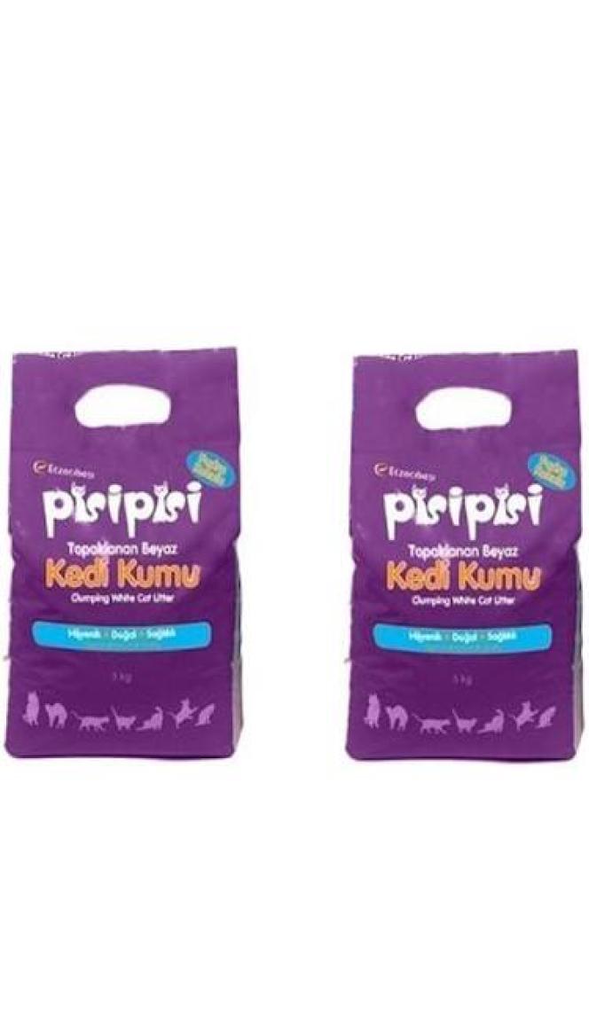 Eczacıbaşı Pisipisi Ince Taneli Kedi Kumu 10 kg (12 Lt) x 2 Adet