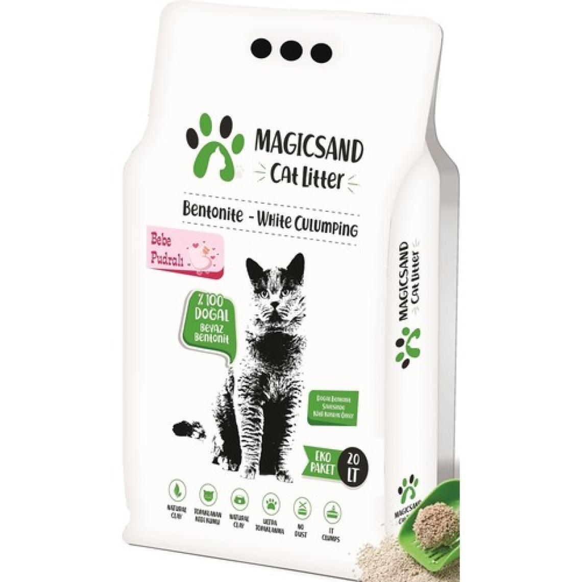 Magicsand Cat Litter Bebe Pudralı Kalın Taneli 20 lt Kedi Kumu