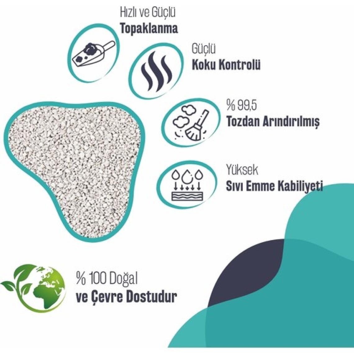 Sophresh MS250 Marsilya Kokulu Topaklanan Kedi Kumu 10 Lt Cat Litter
