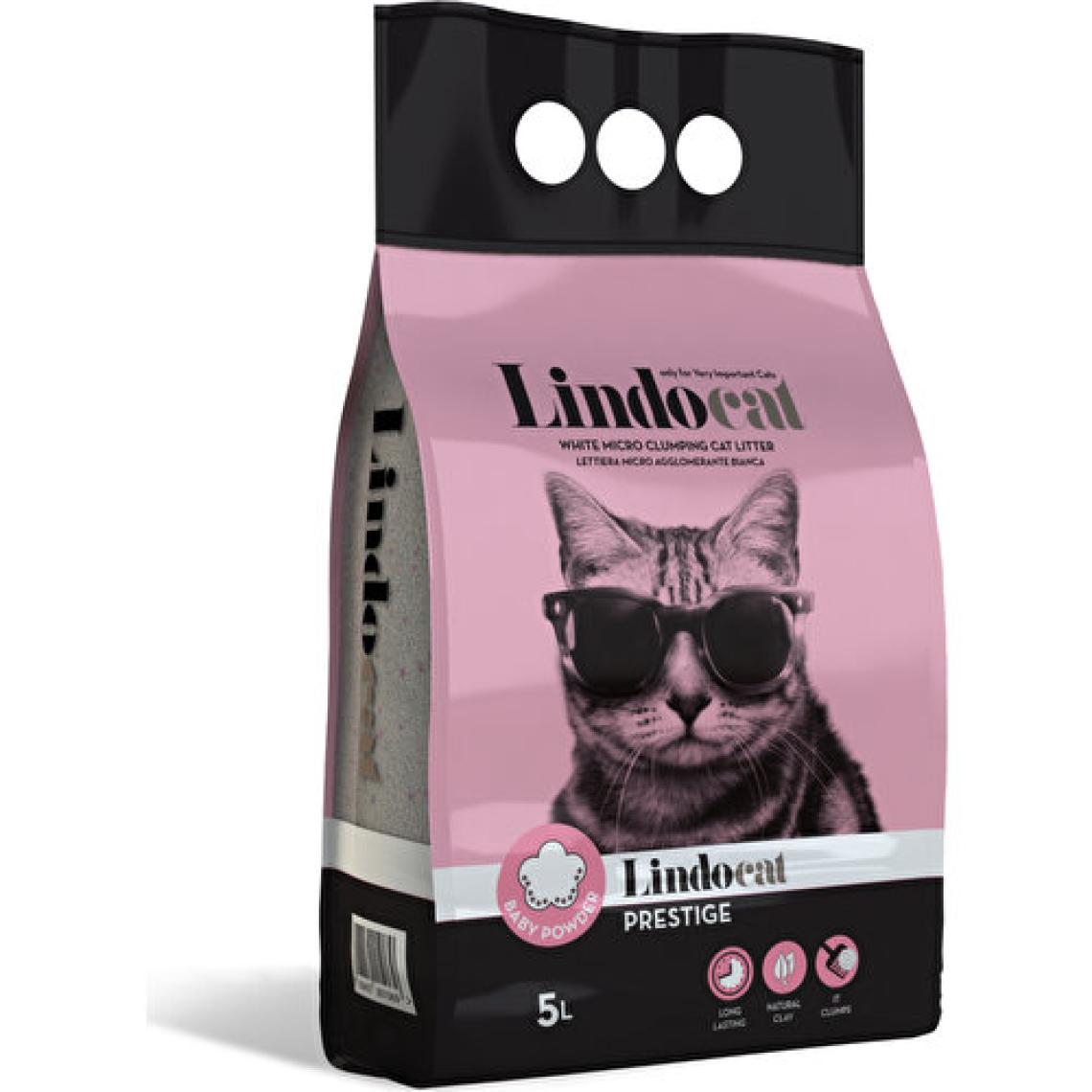 Lindo Cat Topaklaşan Bebek Pudralı İnce Taneli 5 lt Kedi Kumu