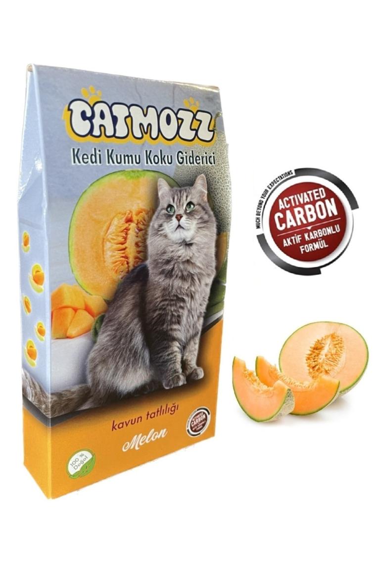 Melon Aktif Karbonlu Kedi Kumu Kavunlu Koku Giderici Extra Koku Kontrolü Ve Topaklanma 30 Gr