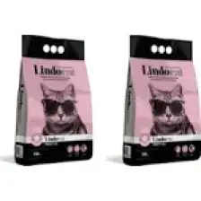 Lindocat Hijyenik Topaklaşan Baby Powder Kalın Taneli Kedi Kumu 10 l x 2 Adet