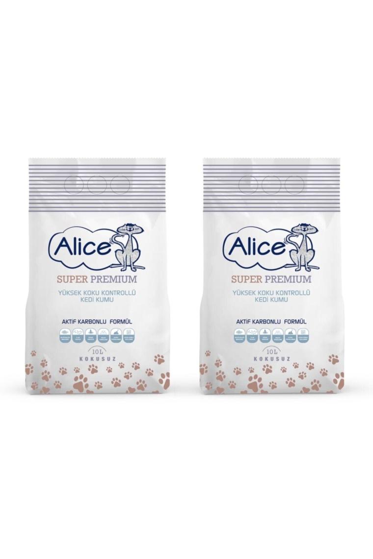 Aktif Karbonlu Super Premium Topaklaşan Kedi Kumu 2x10 Lt (20 Litre)