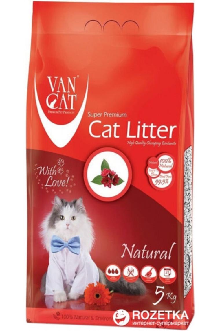 Vancat Topaklaşan İnce Taneli 5 kg / 5.9 lt Bentonit Kedi Kumu