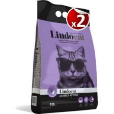Lindocat Hijyenik Topaklaşan Lavantalı Ince Taneli Kedi Kumu 10 lt x 2 Adet