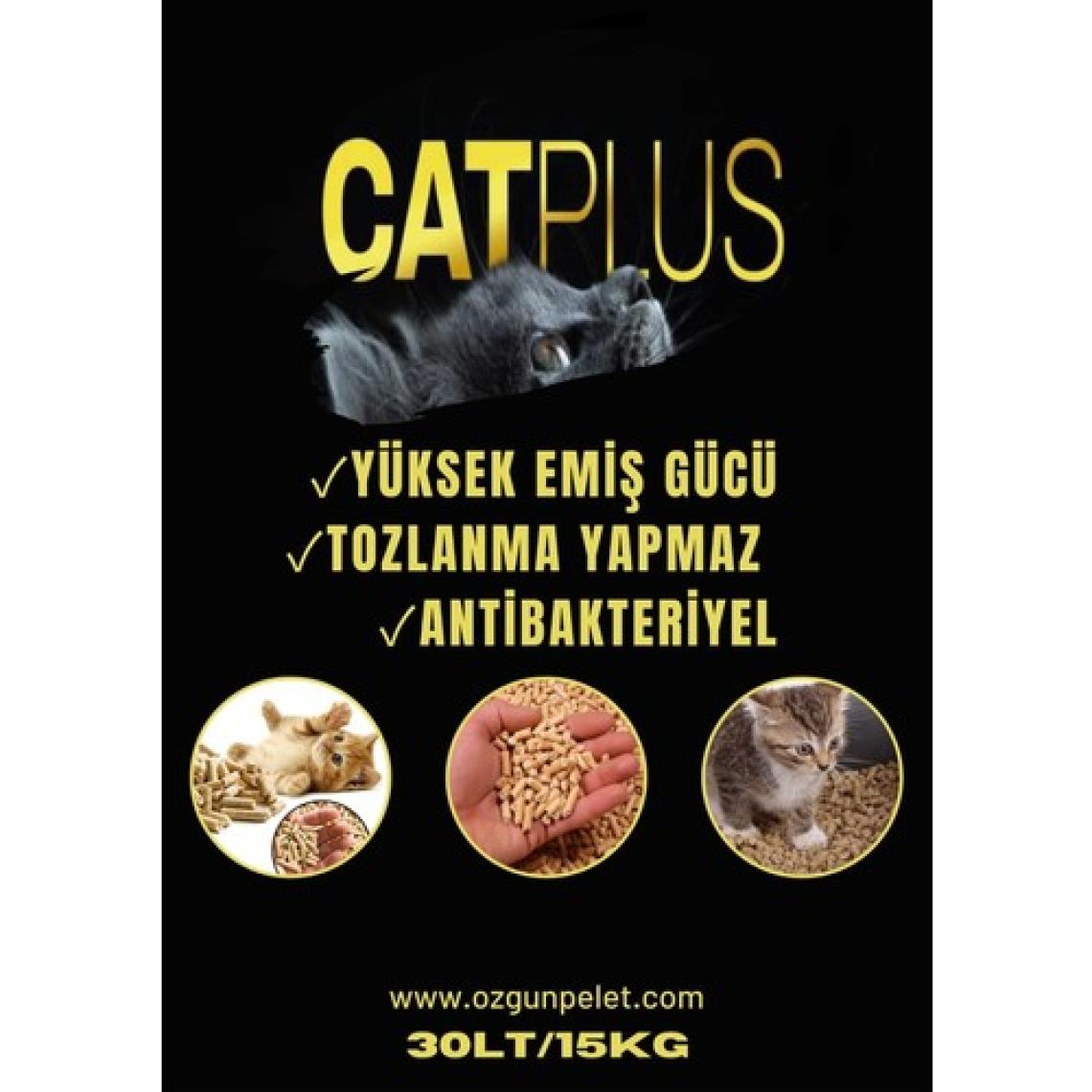 Catplus Kedi Kumu  Organik Çam Peleti 30LT (15KG)
