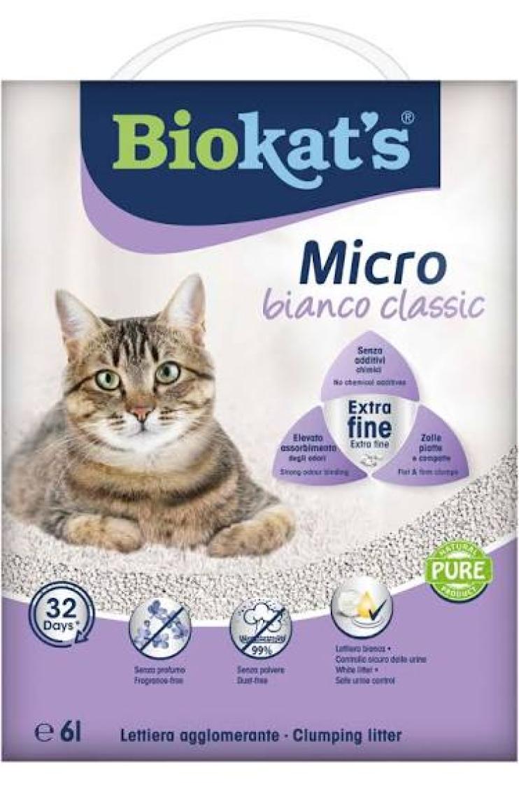 Biokat's Kedi Kumu Micro Bianco Classic 6lt