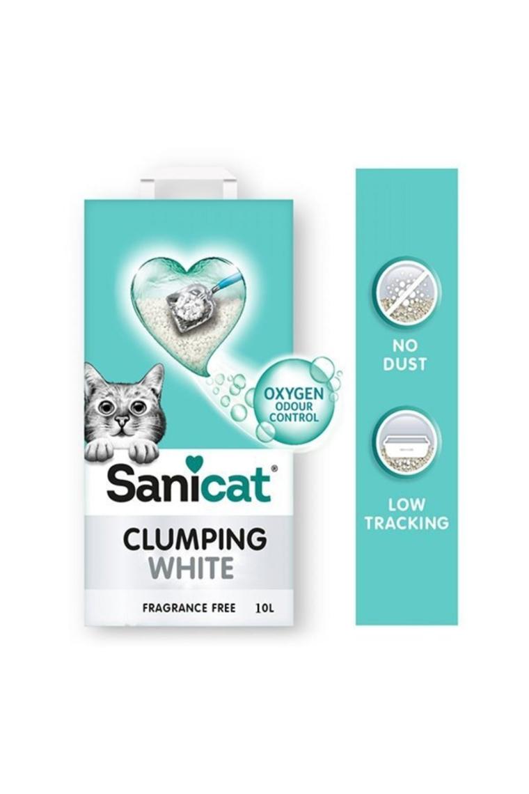 Sanicat Clumping White 10 lt Kedi Kumu