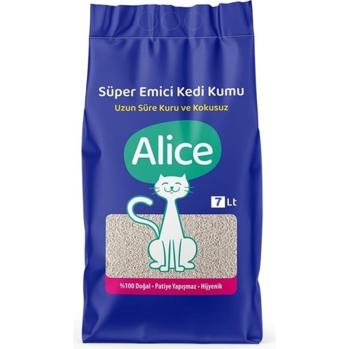 Alice Süper Emici Kalın Taneli Kedi Kumu 3'lü Eko Paket 21 Lt.