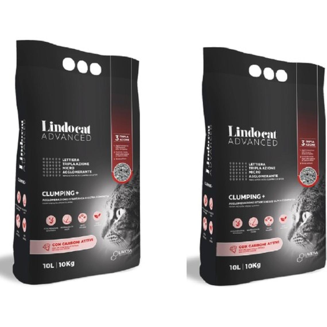 LindoCat Lindo  Hızlı Topaklanma + Aktif Karbon Doğal Sodyum Bentonit Kedi Kumu 10 kg - 2 Adet
