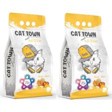 Cat Town Mango ve Kavun Kokulu Bentonit Ince Taneli Kedi Kumu 10 Lt x 2 Adet