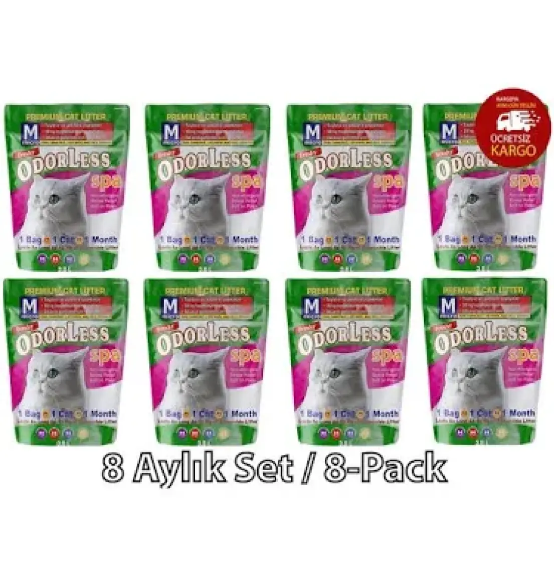 Odorless Micro Kristal Kedi Kumu 3.8 Lt - 1 Aylık