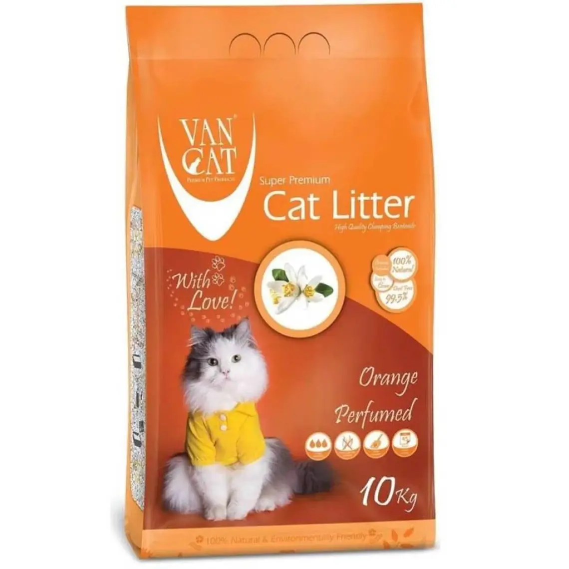 Van Cat Vancat Ince Taneli Portakal Kokulu Kedi Kumu 10 kg