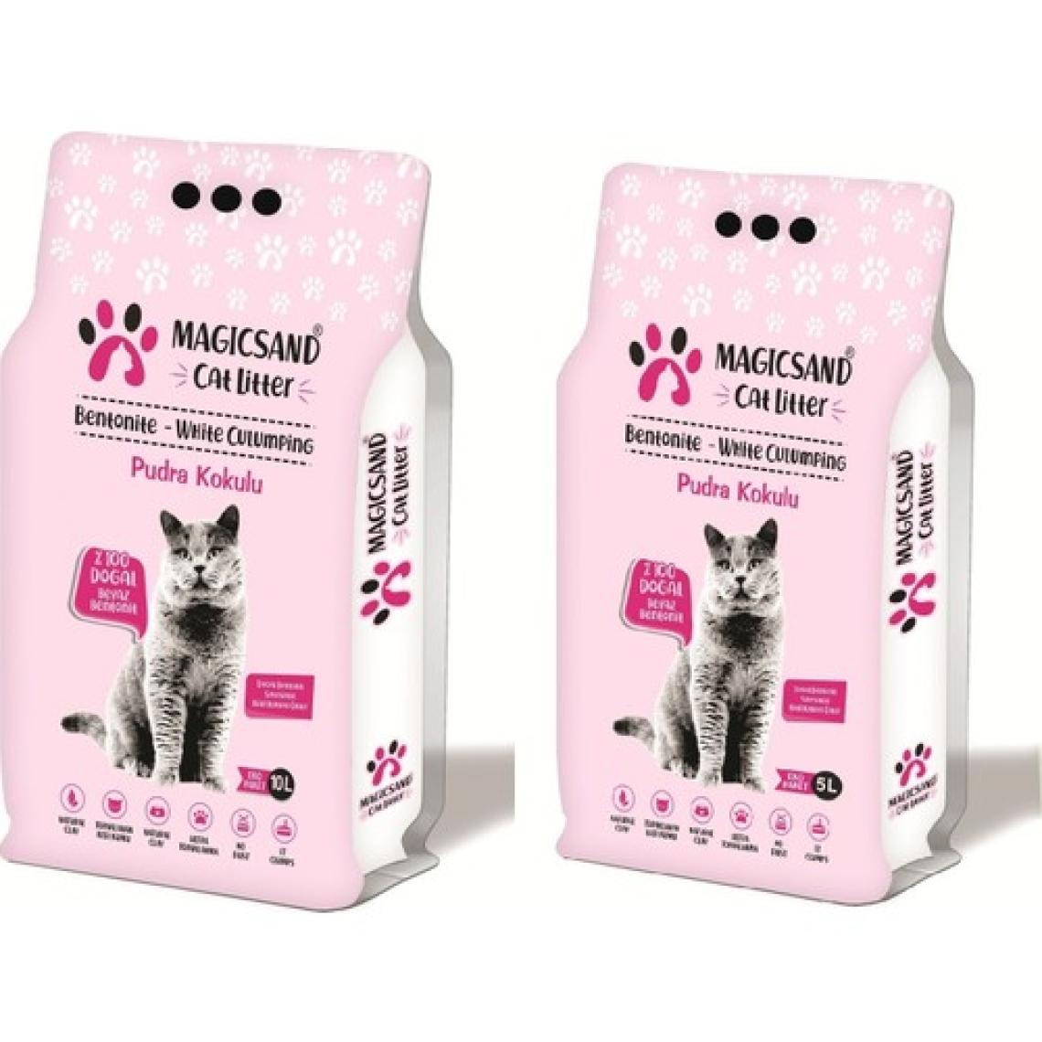 Magicsand Cat Litter Sabunlu Ince Taneli Kedi Kumu 15 Lt Marsilya Sabun Kokulu 10+5 Lt