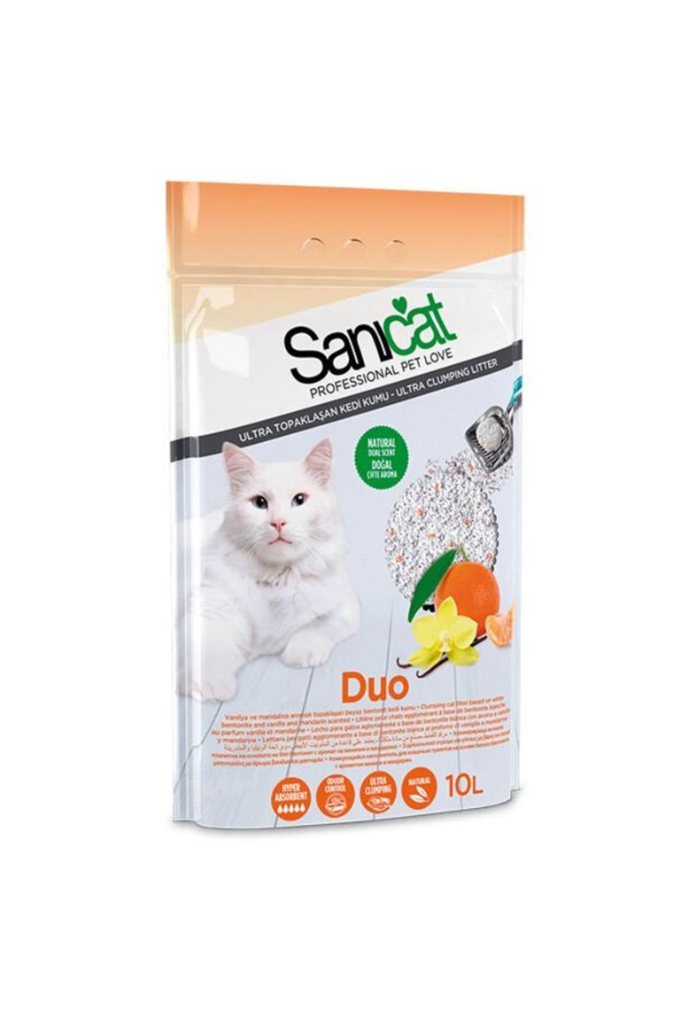 Duo Vanilya Ve Mandalina Aromali Topaklanan Kedi Kumu 10 Lt