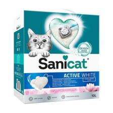 Sanicat Active White Lotus Flower 10 lt Bentonit Kedi Kumu