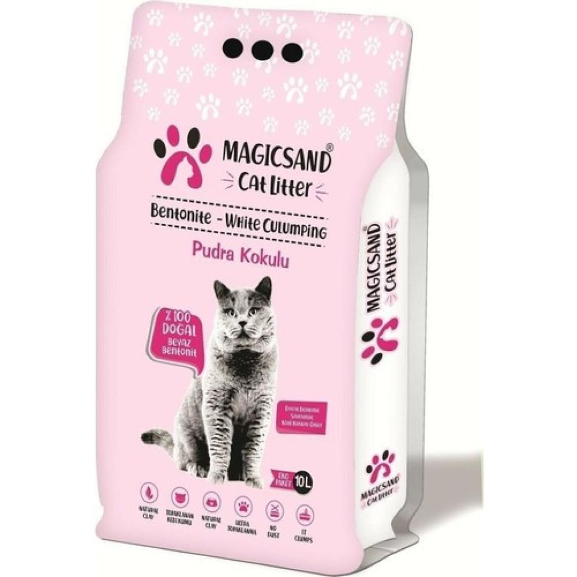 Magicsand Bebek Pudrali Kalın Tane Kedi Kumu 10 Lt