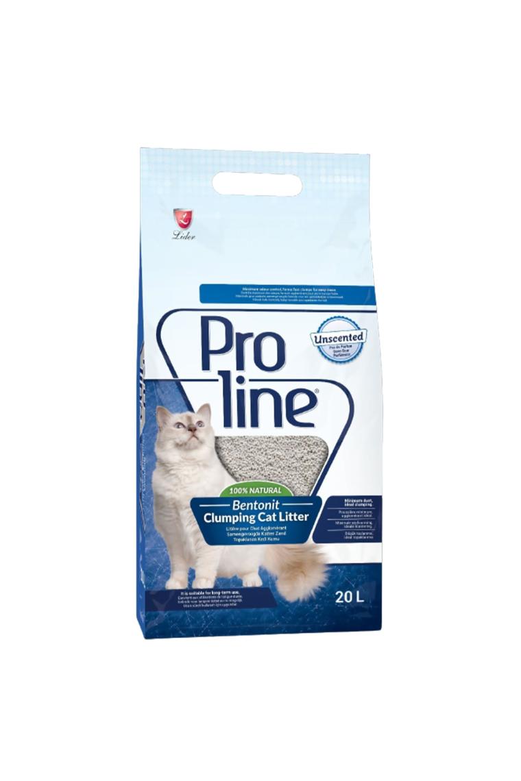 Proline Parfümsüz Kokusuz Topaklanan İnce Taneli 20 lt Kedi Kumu