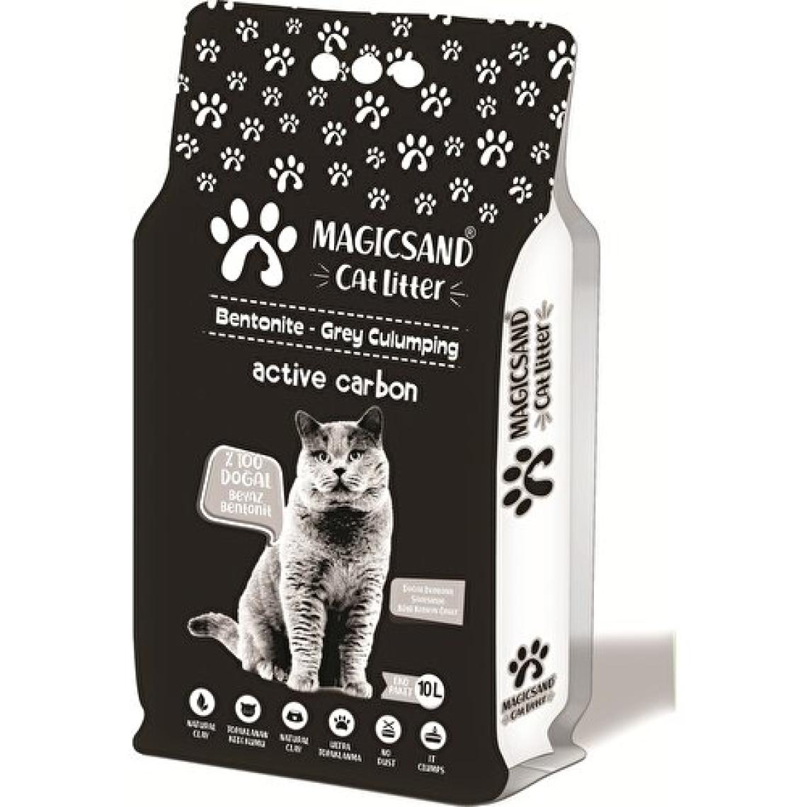 Magicsand Cat Litter Active Carbon İnce Taneli 10 lt Kedi Kumu