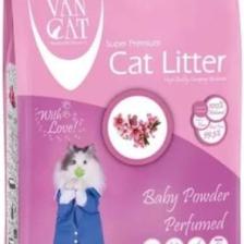 VanCat Topaklanan Bebek Pudralı İnce Taneli Kedi Kumu 10 Kg