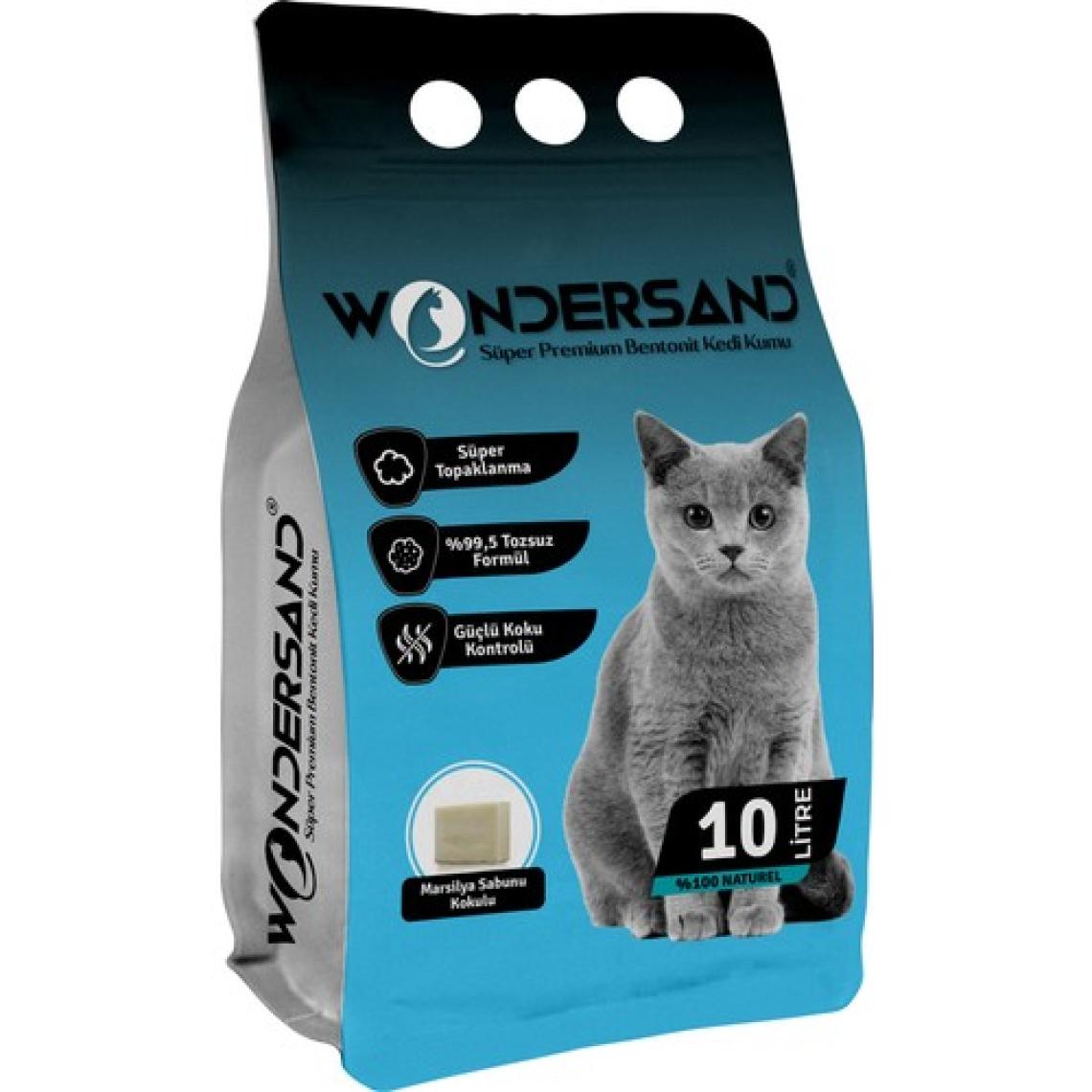 Wondersand Sabun Kokulu Ince Tane Topaklanan Kedi Kumu 10 Lt