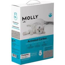 Molly Aktif Karbonlu Topaklanan Kedi Kumu 10 Lt