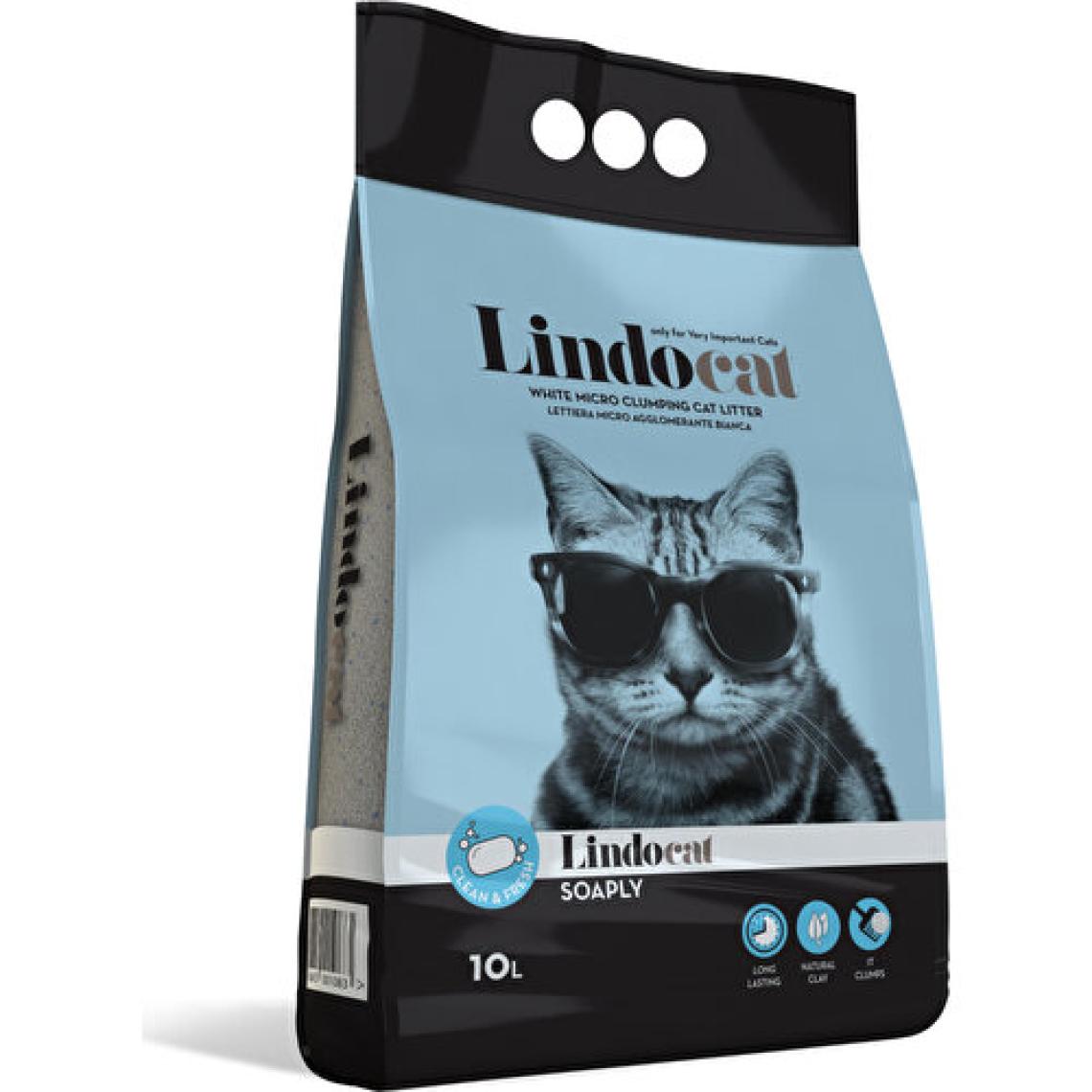 Lindo Cat Topaklaşan Sabunlu İnce Taneli 10 lt Kedi Kumu