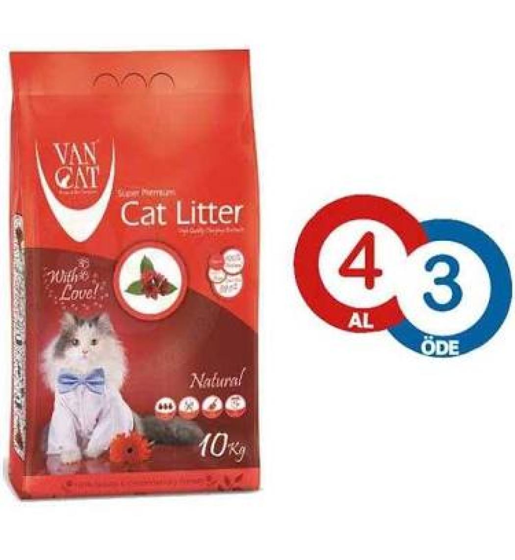 Vancat Naturel İnce Kedi Kumu 10kg