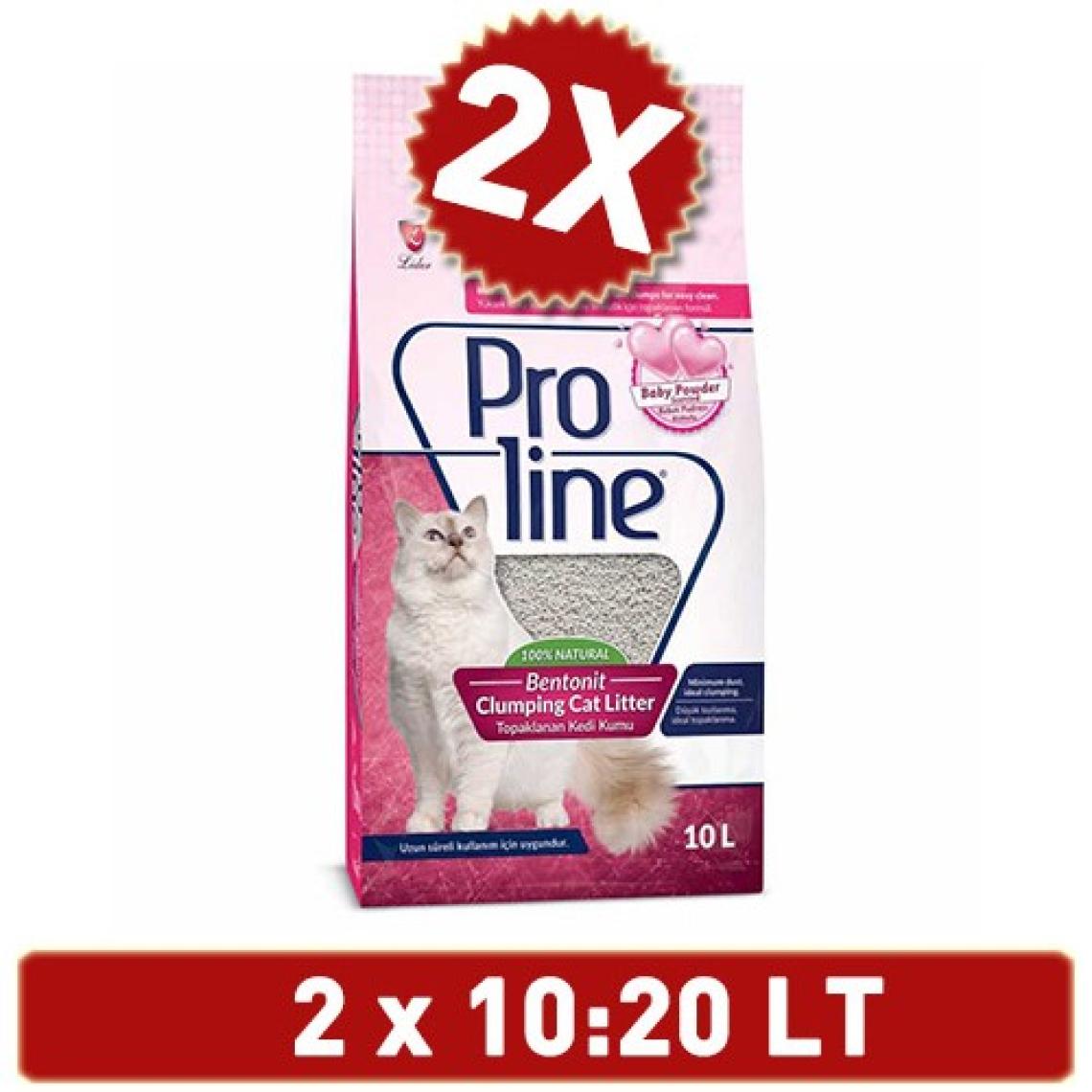Proline Topaklanan Kokulu Kedi Kumu 10 Lt 2 Adet
