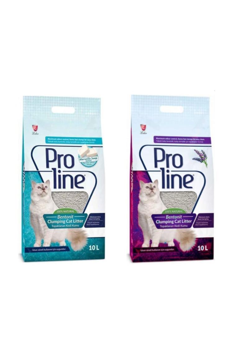 Lavanta Kokulu  Ve Marsilya Sabunlu Bentonit Kedi Kumu 10 Lt * 2 Adet