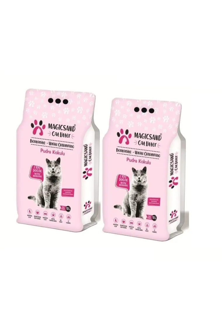 Magicsand Bebek Pudralı Kedi Kumu 10 lt x 2 Adet