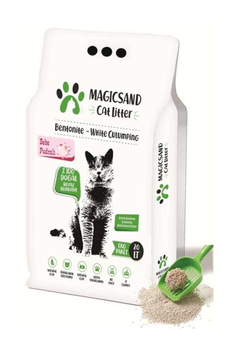 Magicsand Cat Litter İnce Taneli Bebe Pudralı 20 lt Kedi Kumu