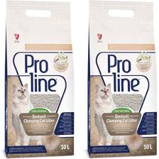 Pro Line Vanilya Kokulu İnce Taneli Topaklanan Kedi Kumu 10 Lt x 2 Adet