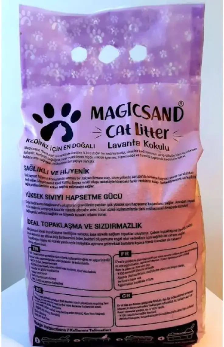 Magicsand Lavanta Kokulu Kedi Kumu 5 Lt