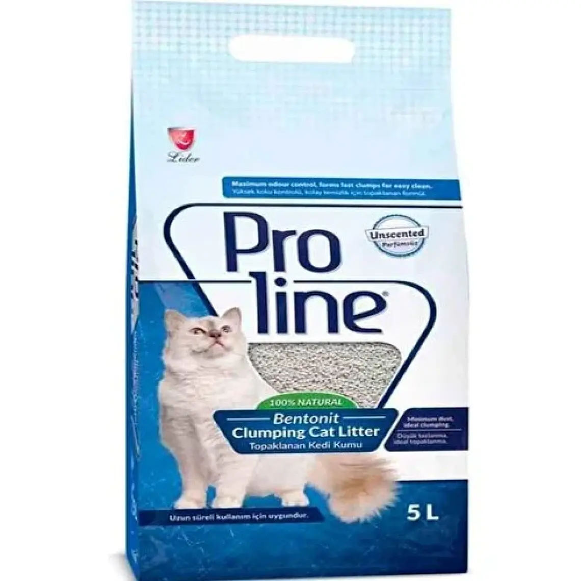 Proline Parfümsüz Topaklanan 5 lt Bentonit Kedi Kumu