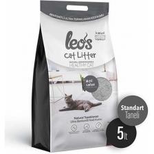 Leos Cat Litter Grey Aktif Karbonlu Bentonit Kedi Kumu 5 Lt