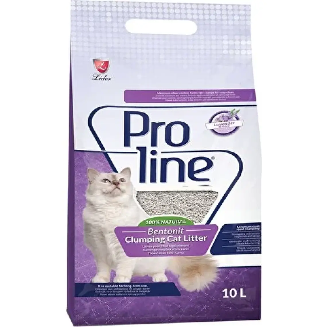 Proline Lavanta Kokulu Topaklanan 10 lt Bentonit Kedi Kumu