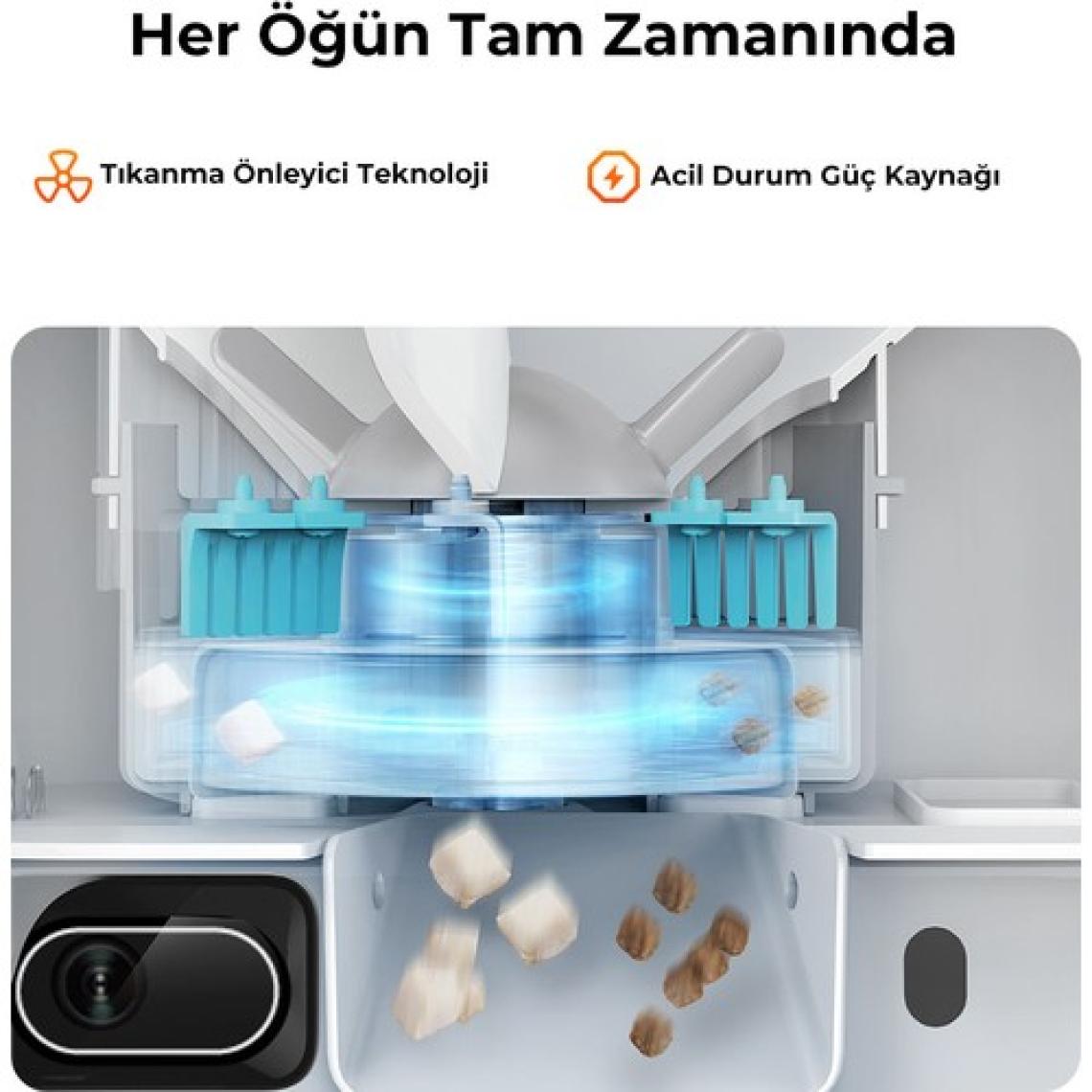 Petkit Yumshare Kameralı Çift Hazneli Akıllı Mama Kabı (Resmi Distribütör Garantili)