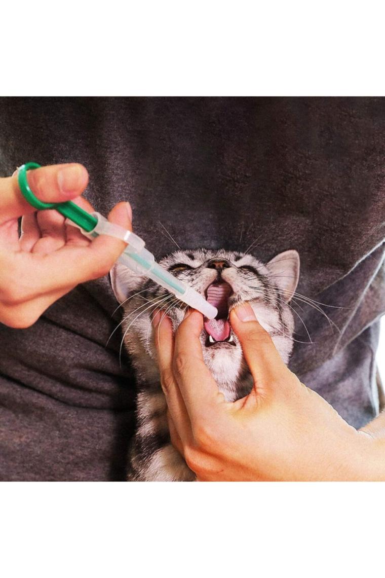 Anadolu Vet Kedi Hap Yutturma Enjektörü 2'li Set