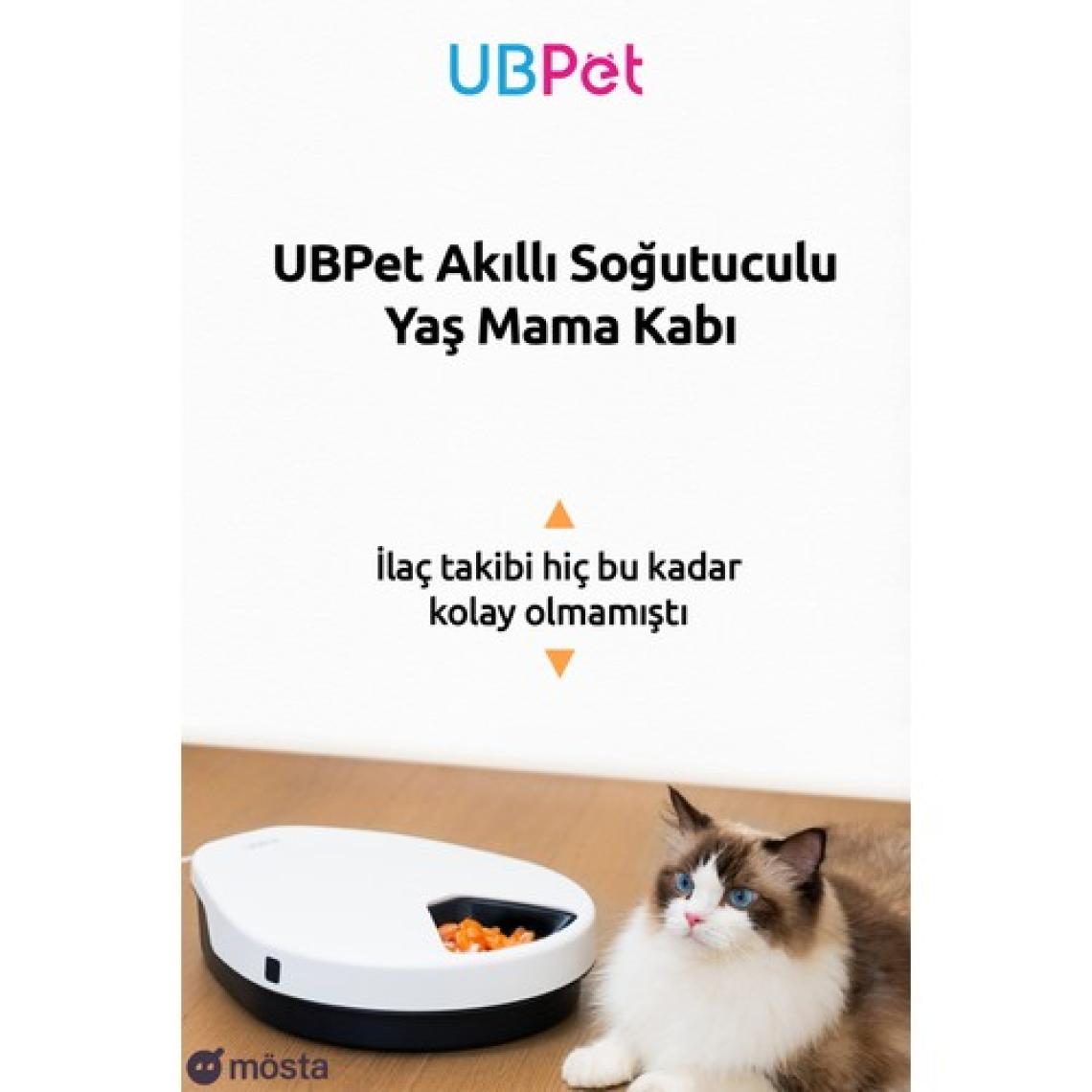 UBPet Akıllı Soğutuculu Yaş Mama Kabı, Otomatik Kedi-Köpek Besleyicileri, Uzun Ömürlü Soğutmalı Kuru ve Yaş Mama Servisi 3 Kademeli Soğutma Mod Ayarı