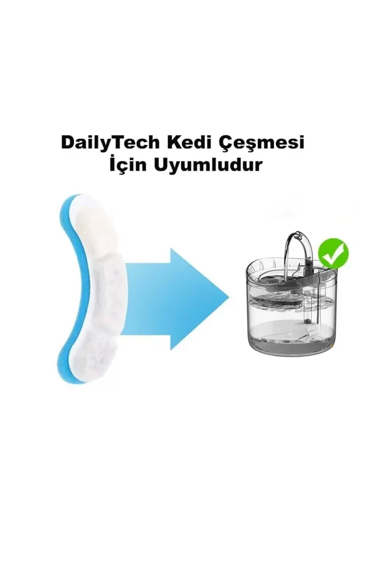 Daily Link 4 Adet Pet Kedi Su Pınarı Çeşmesi Şelalesi Için Yedek Filtre