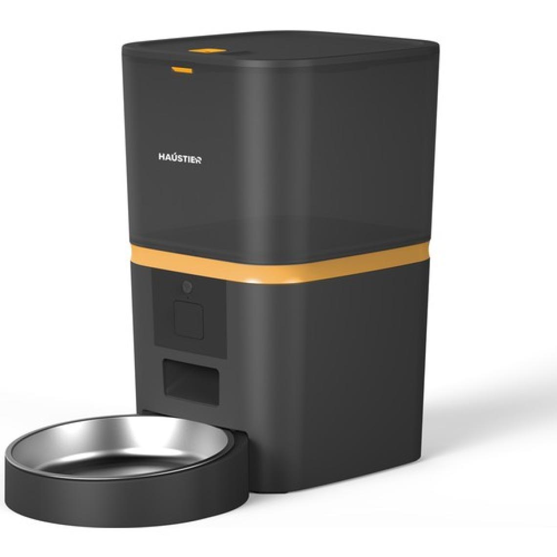 Haustier QQ003 Akıllı Kedi/köpek Otomatik Mama Kabı, App-Wifi ile Uzaktan Kontrol, Öğün Planlama,porsiyon Belirleme,6lt Hazne, Metal Kase
