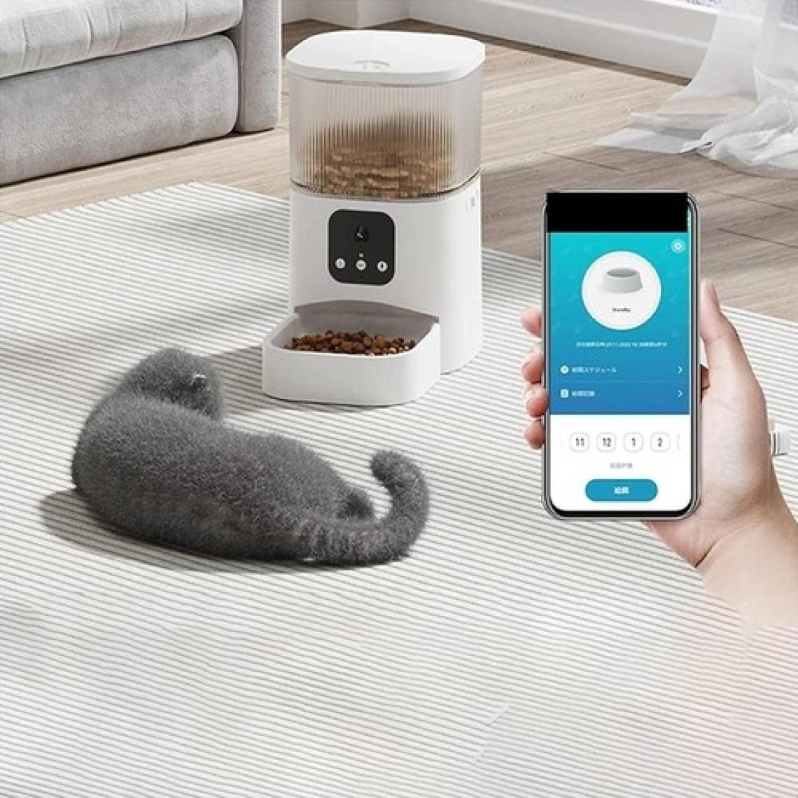 Kameralı Akıllı Otomatik Evcil Hayvan Besleyici Mama Kabı 3 LT Wifi+ Bluetooth