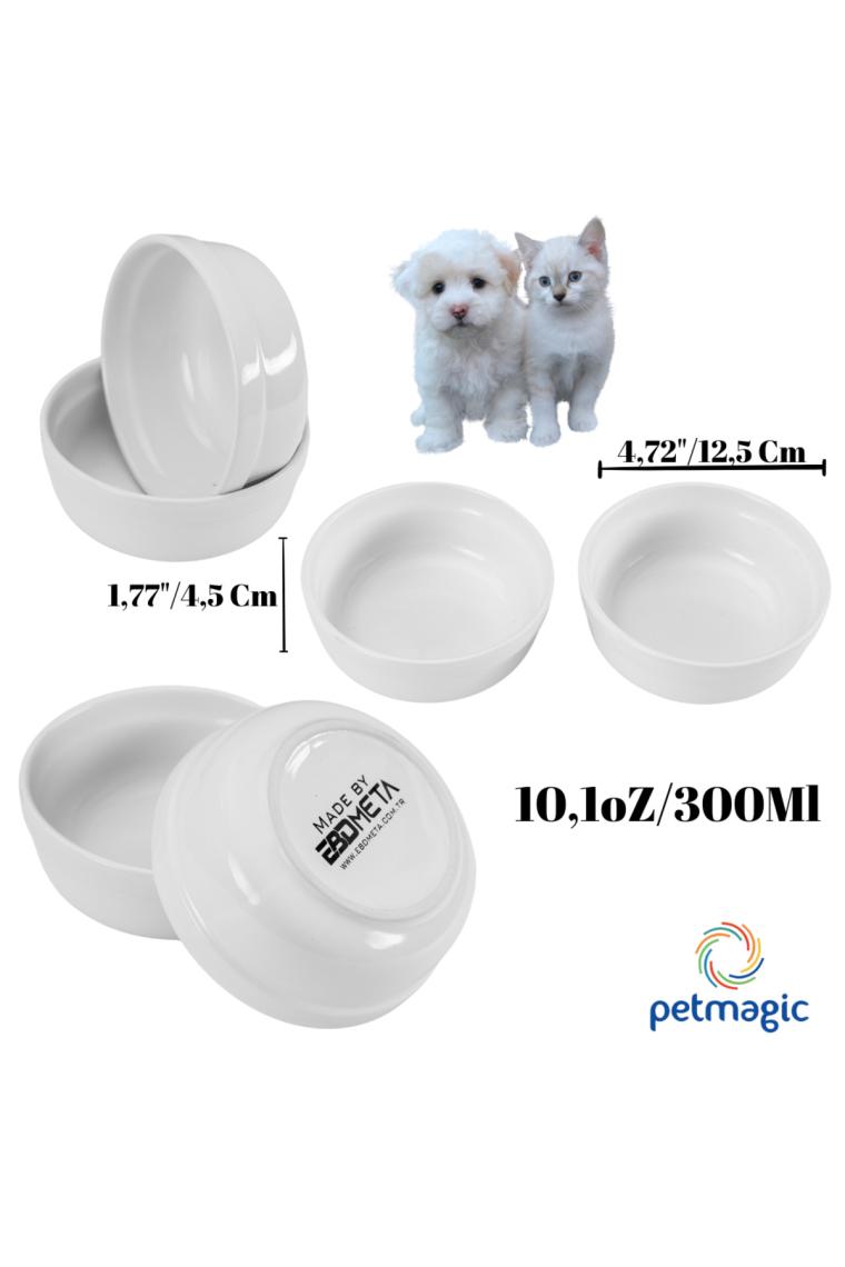 Petmagic Akrilik Pleksi Evcil Hayvan Seramik Kaseli Mama ve Su Kabı