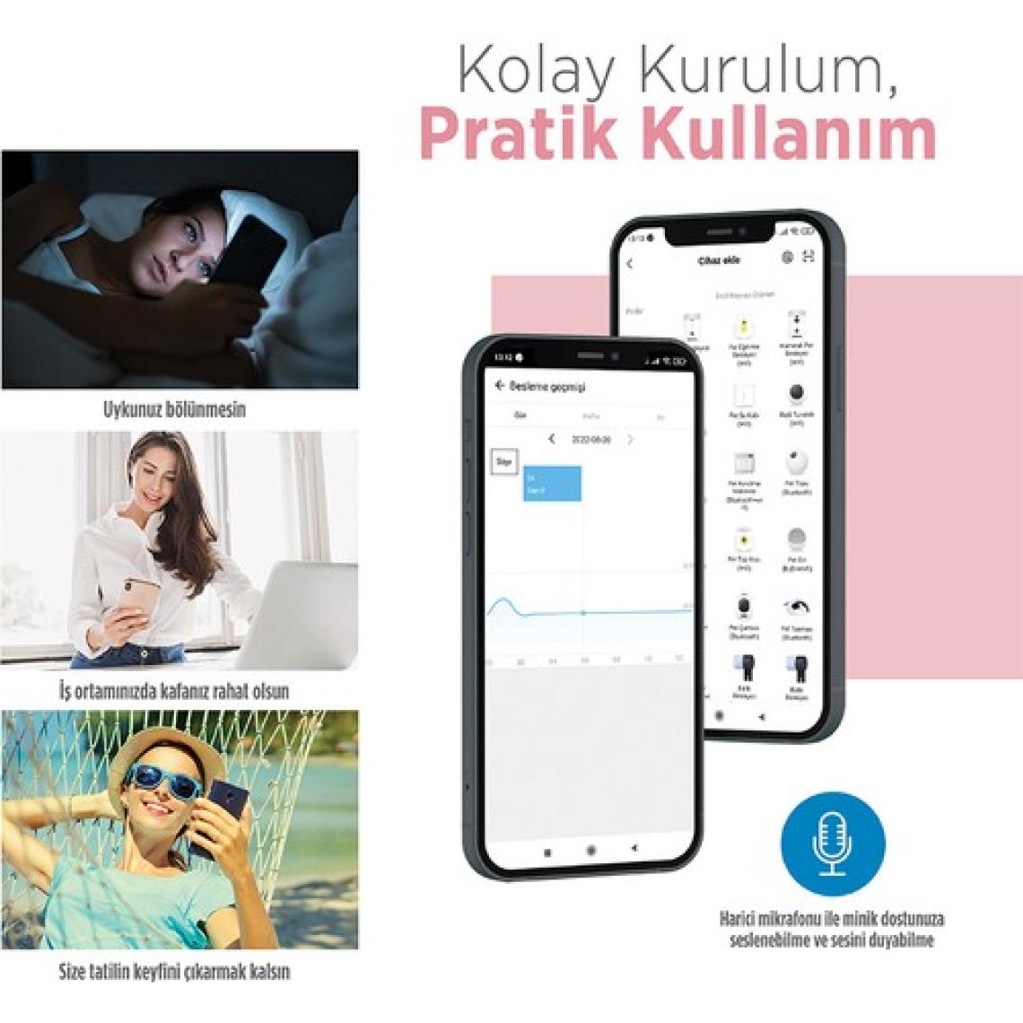 Neutron Ses Kontrollü Wi-Fi Destekli 4 lt Akıllı Mama Kabı